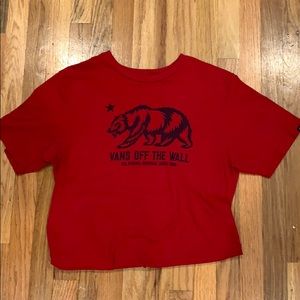 Vans red shirt